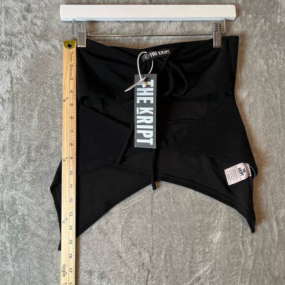 The Kript Women’s‎ Asymmetrical Black Cut Out Tube Top Size Medium New - Picture 3 of 9